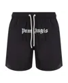Palm Angels Logo Swim Shorts In Black