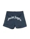 Palm Angels Boys Navy Kids Logo-print Shell Swim Shorts 6-12 Years 8 Years In Blue