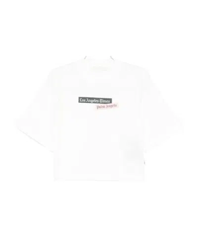 PALM ANGELS LOGO-PRINT T-SHIRT