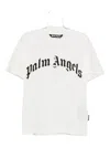 Palm Angels Regular Logo T-shirt Short Sleeves In White