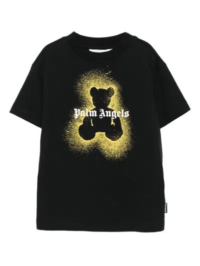 Palm Angels Kids'  T-shirts And Polos In Black