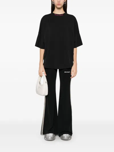 Palm Angels Class Logo Fit Trousers In Black