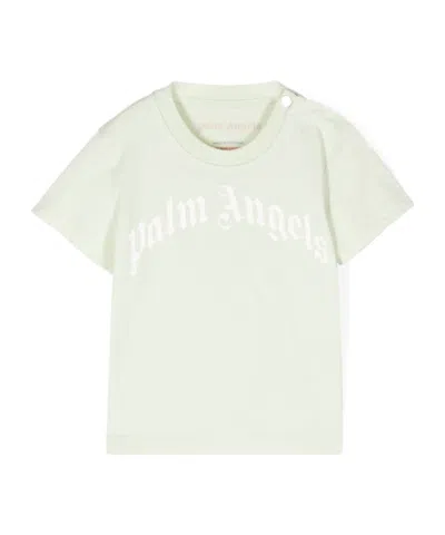 Palm Angels Logo-print T-shirt In White