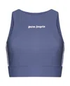Palm Angels Logo-print Tank Top In Blue