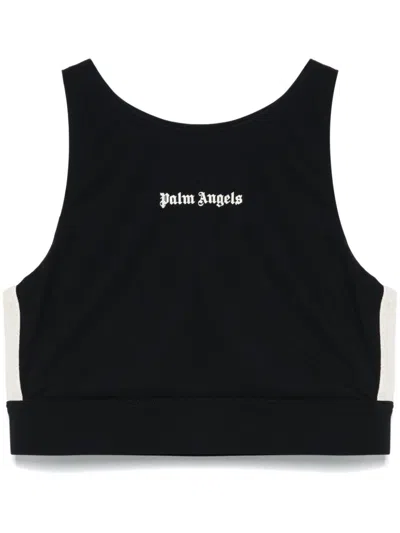 PALM ANGELS LOGO-PRINT TOP