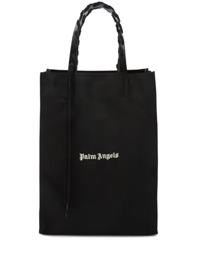 PALM ANGELS PALM ANGELS LOGO-PRINT TOTE BAG 