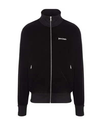 PALM ANGELS PALM ANGELS LOGO PRINTED ZIPPED TRACK JACKET