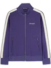 Palm Angels Track Jacket With Zipper In Blue