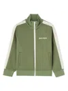 Palm Angels Logo-print Track Jacket In Green