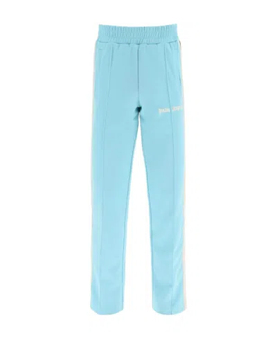 Palm Angels Logo-print Track Pants In Blue