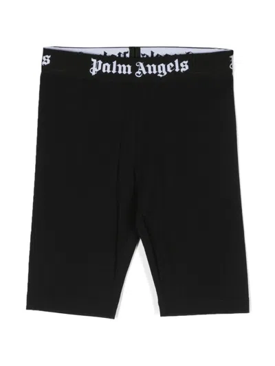 Palm Angels Kids' Logo-print Track Pants In Black