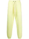 Palm Angels Logo-print Track Pants In Gelb