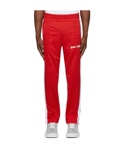 Palm Angels Logo-print Track Pants In Red