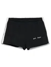 Palm Angels Sports Shorts With Logo Print In Black
