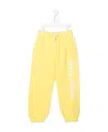 Palm Angels Logo-print Tracksuit Bottoms In Yellow