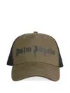 Palm Angels Logo-print Trucker Cap In Green