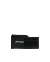 Palm Angels Logo-print Zip-fastening Wallet In Black