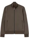 Palm Angels Logo-print Zip-up Track Jacket In Brown