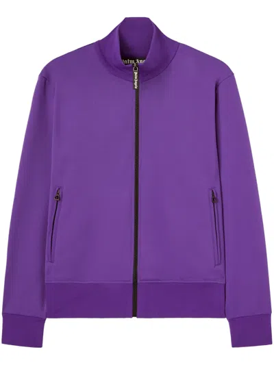 PALM ANGELS LOGO-PRINT ZIP-UP TRACK JACKET