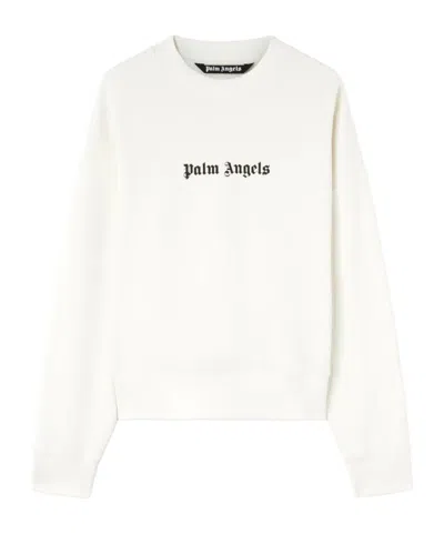PALM ANGELS PALM ANGELS LOGO-PRINTED CREWNECK SWEATSHIRT