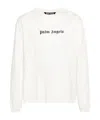Palm Angels "classic Logo" Merino Wool And Cashmere Sweater In White