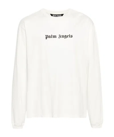PALM ANGELS PALM ANGELS LOGO PRINTED CREWNECK SWEATSHIRT