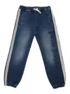 Palm Angels Logo-print Jeans In Blue Blue