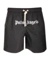 Palm Angels Logo Swim Shorts In Black