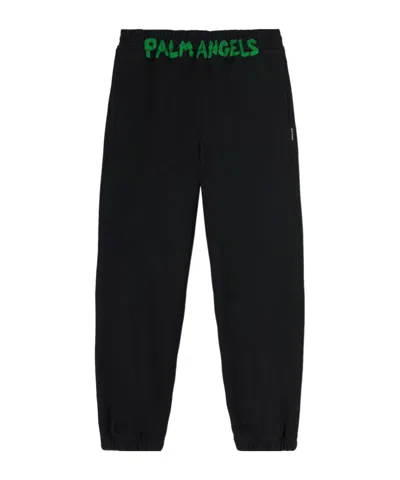Palm Angels Logo-printed Elasticated Waist Track Pants In Black