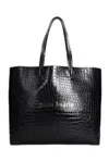 PALM ANGELS LOGO PRINTED EMBOSSED TOTE BAG