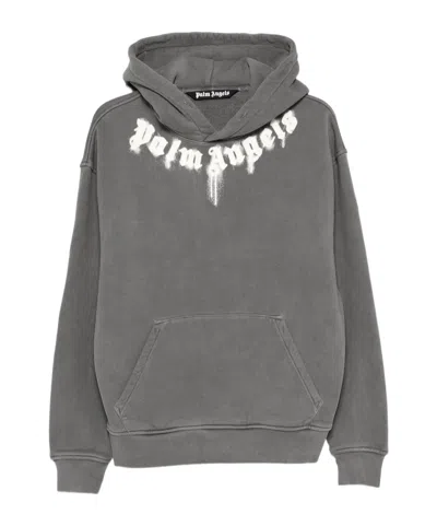 PALM ANGELS PALM ANGELS LOGO PRINTED HOODIE