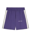 Palm Angels Logo Track Shorts In Blue