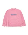 Palm Angels Logo Printed Sweater In Pink