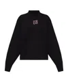 Palm Angels Logo Printed Sweatshirt In Black