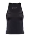 Palm Angels Logo-printed Track Tank Top In Black