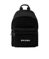 Palm Angels Versatile Backpack Featuring Adjustable Elements In Black