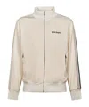 Palm Angels Classic Logo Track Jacket With High Collar And Stylish Panels In Neutral