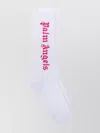 Palm Angels Logo Ribbed Mid-calf Socks With Detailing