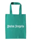 Palm Angels Logo-print Tote Bag In Green
