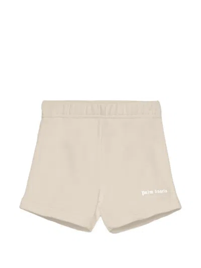 Palm Angels Babies' Logo Shorts In Gray
