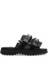 Palm Angels Logo Slides In Black