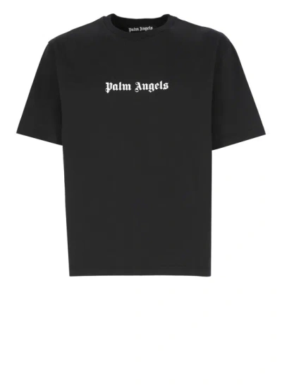 Palm Angels Logo Slim T-shirt In Black