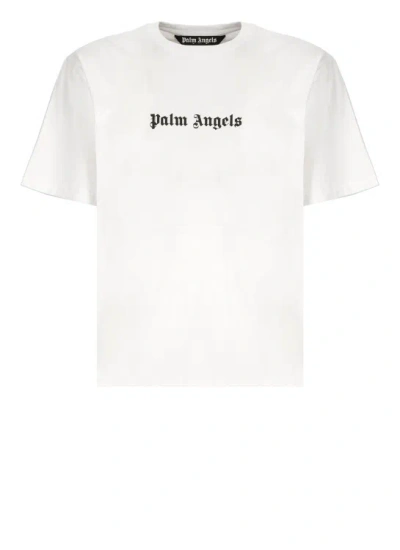 Palm Angels Logo Slim T-shirt In White
