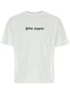 Palm Angels White Short-sleeved T-shirt With Monogram Pa Embroidery In White