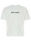 Palm Angels White Short-sleeved T-shirt With Monogram Pa Embroidery In White