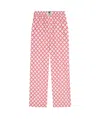 Palm Angels Printed Pant In Pink
