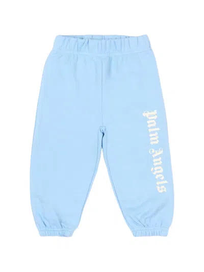 Palm Angels Babies' Logo Sport Trousers In Blue