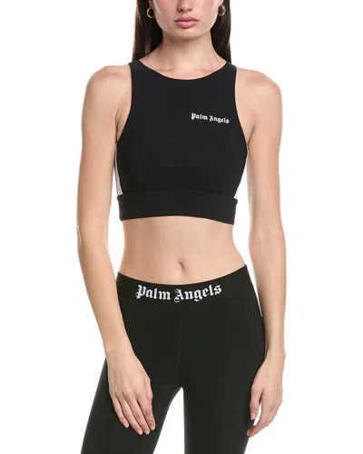 Palm Angels Logo Sports Top In Black
