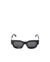 Palm Angels Logo Square Sunglasses In Black