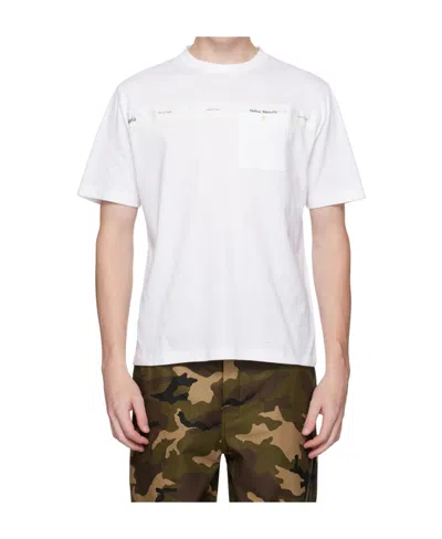 PALM ANGELS PALM ANGELS LOGO-TAPE DETAILED CREWNECK T-SHIRT